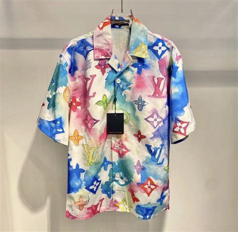 louis vuitton mens button up|colorful louis vuitton shirt.